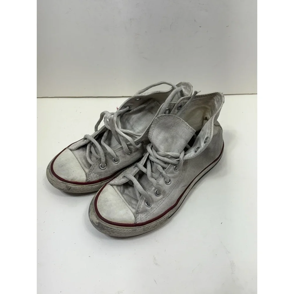 Converse All Star‎ High Top Shoe Women's 3 White Canvas